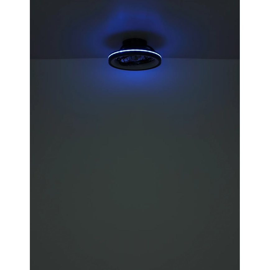 Globo - LED RGB Stmievateľný stropný ventilátor LED/40W/230V 2700-6500K + diaľkové ovládanie