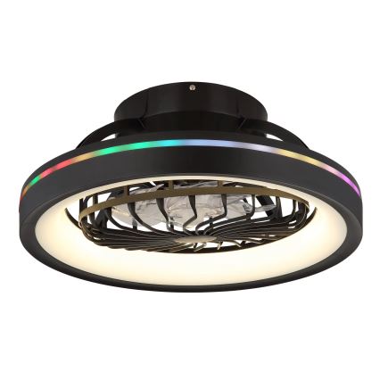 Globo - LED RGB Stmievateľný stropný ventilátor LED/40W/230V 2700-6500K + diaľkové ovládanie