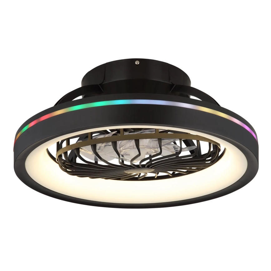 Globo - LED RGB Stmievateľný stropný ventilátor LED/40W/230V 2700-6500K + diaľkové ovládanie
