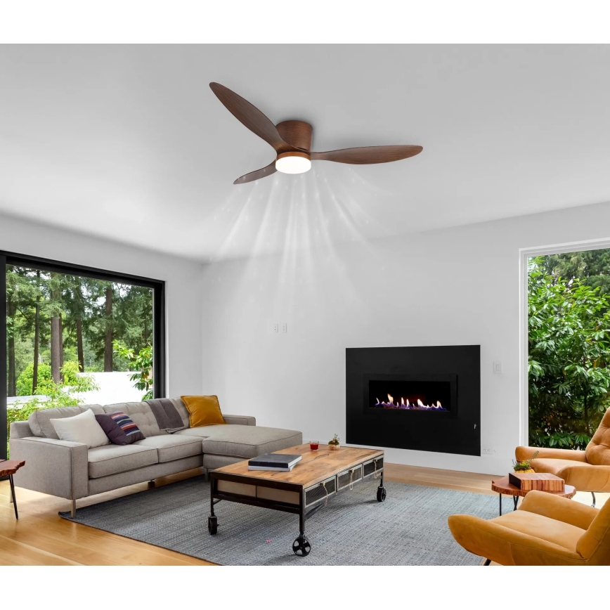 Globo - LED Stmievateľný stropný ventilátor LED/20W/230V 3000-6500K + diaľkové ovládanie
