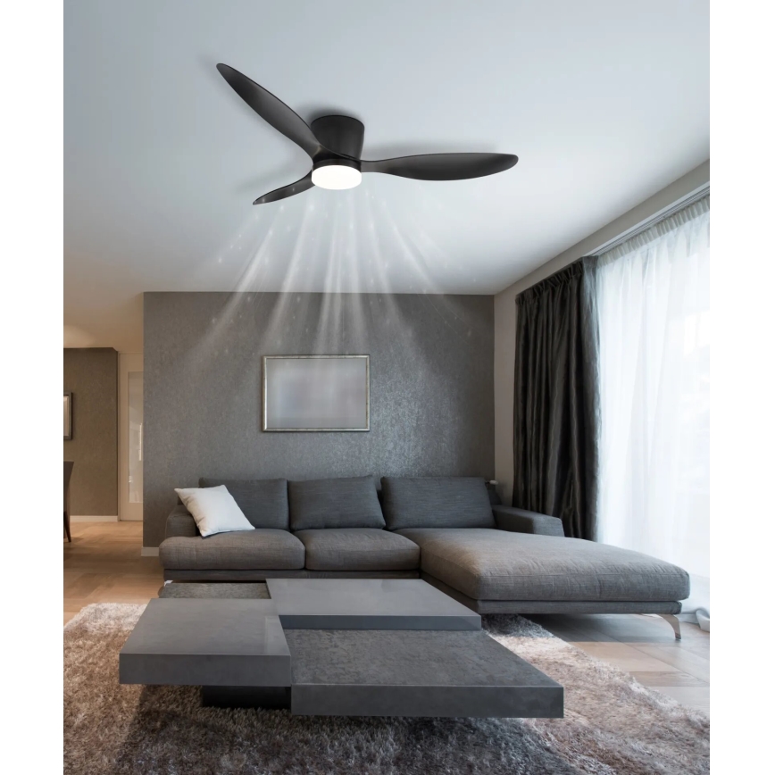 Globo - LED Stmievateľný stropný ventilátor LED/20W/230V 3000-6500K + diaľkové ovládanie