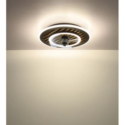 Globo - LED stmievaný stropný ventilátor LED/36W/230V 2700-6000K čierny + diaľkové ovládanie