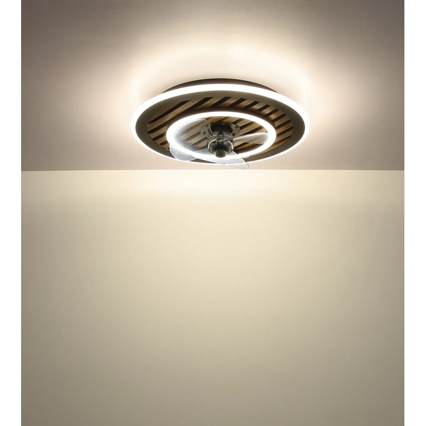 Globo - LED stmievaný stropný ventilátor LED/36W/230V 2700-6000K čierny + diaľkové ovládanie