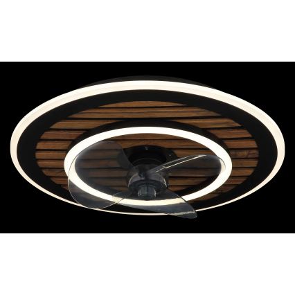 Globo - LED stmievaný stropný ventilátor LED/36W/230V 2700-6000K čierny + diaľkové ovládanie
