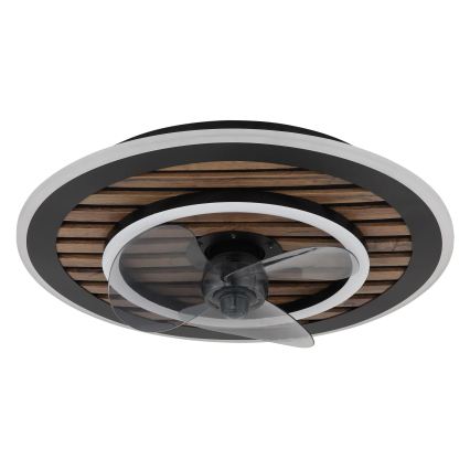 Globo - LED stmievaný stropný ventilátor LED/36W/230V 2700-6000K čierny + diaľkové ovládanie