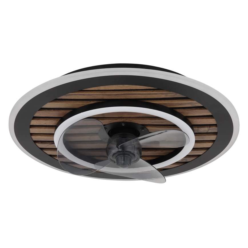 Globo - LED stmievaný stropný ventilátor LED/36W/230V 2700-6000K čierny + diaľkové ovládanie