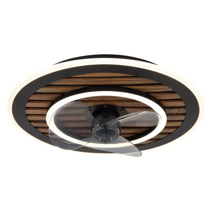 Globo - LED stmievaný stropný ventilátor LED/36W/230V 2700-6000K čierny + diaľkové ovládanie