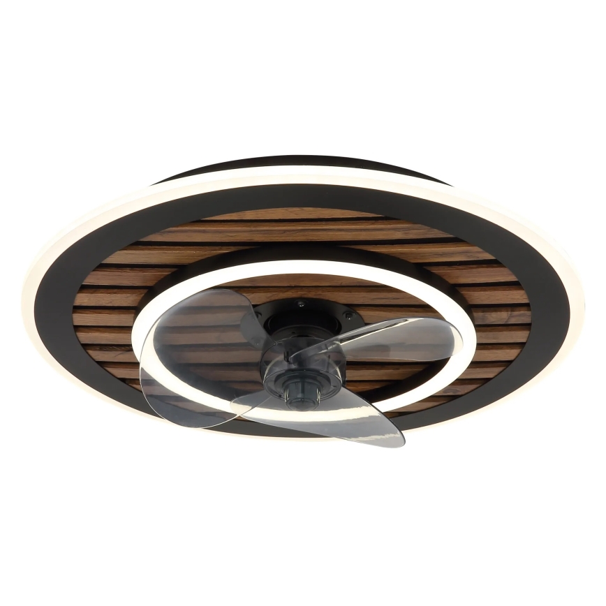 Globo - LED stmievaný stropný ventilátor LED/36W/230V 2700-6000K čierny + diaľkové ovládanie