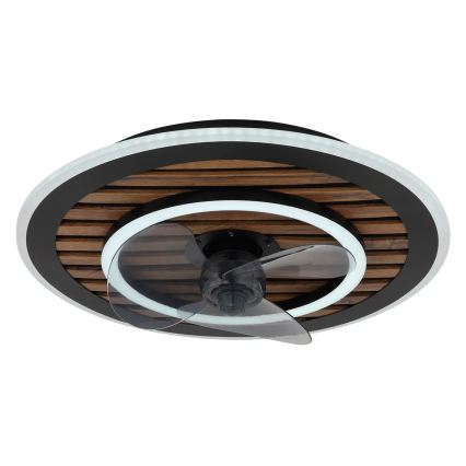 Globo - LED stmievaný stropný ventilátor LED/36W/230V 2700-6000K čierny + diaľkové ovládanie