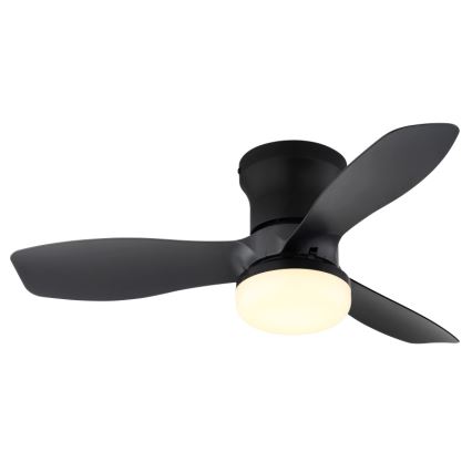 Globo - Stmievateľný stropný ventilátor LED/15W/230V 2700-6500K čierny + diaľkové ovládanie