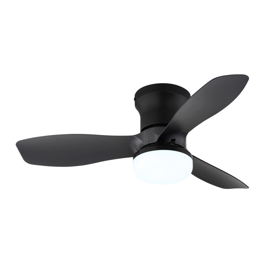 Globo - Stmievateľný stropný ventilátor LED/15W/230V 2700-6500K čierny + diaľkové ovládanie