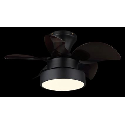 Globo - LED stmievateľný stropný ventilátor LED/22W/230V 3000/4500/6000K hnedý + diaľkové ovládanie