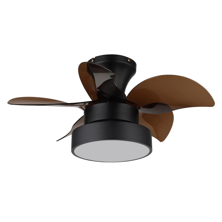 Globo - LED stmievateľný stropný ventilátor LED/22W/230V 3000/4500/6000K hnedý + diaľkové ovládanie