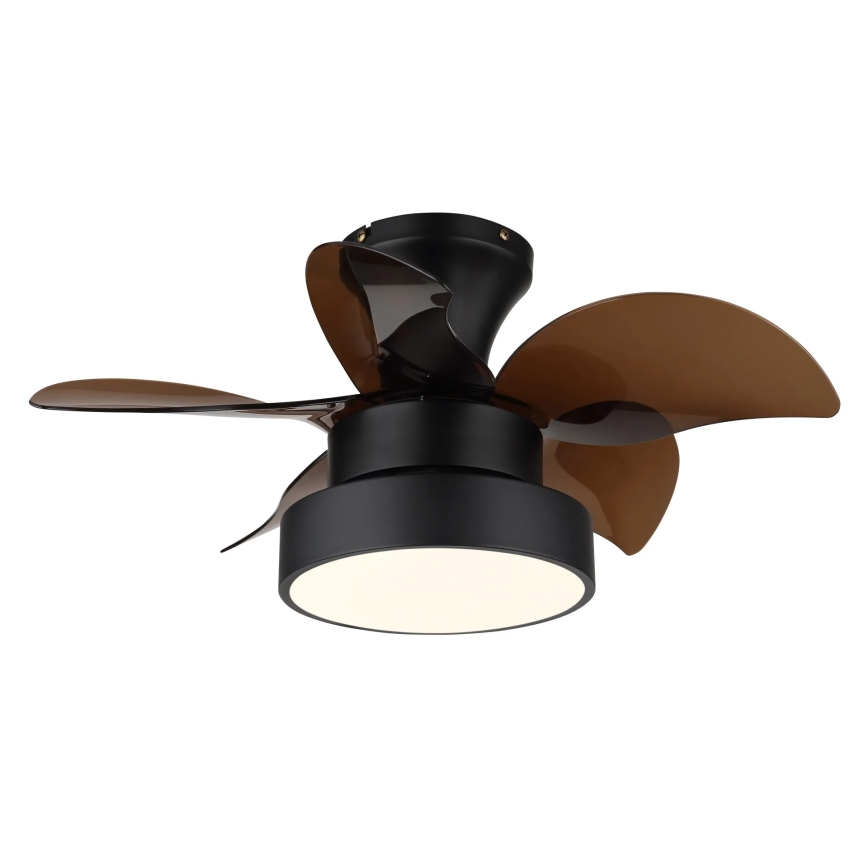 Globo - LED stmievateľný stropný ventilátor LED/22W/230V 3000/4500/6000K hnedý + diaľkové ovládanie