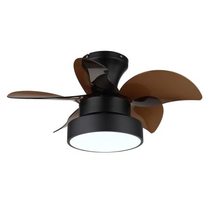 Globo - LED stmievateľný stropný ventilátor LED/22W/230V 3000/4500/6000K hnedý + diaľkové ovládanie