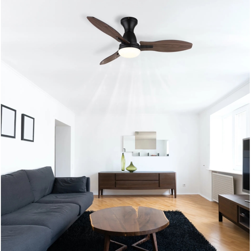 Globo - LED Stmievateľný stropný ventilátor LED/22W/230V 3000/4500/6000K + diaľkové ovládanie