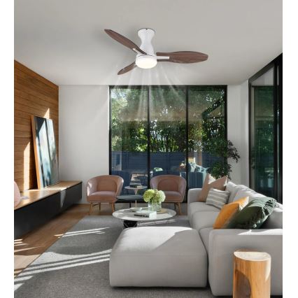 Globo - LED Stmievateľný stropný ventilátor LED/22W/230V 3000/4500/6000K + diaľkové ovládanie