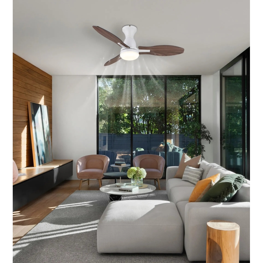 Globo - LED Stmievateľný stropný ventilátor LED/22W/230V 3000/4500/6000K + diaľkové ovládanie