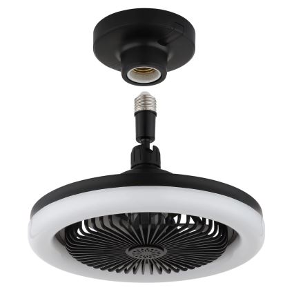 Globo - stmievateľný LED stropný ventilátor LED/20W/230V 3000-6500K čierny + diaľkové ovládanie