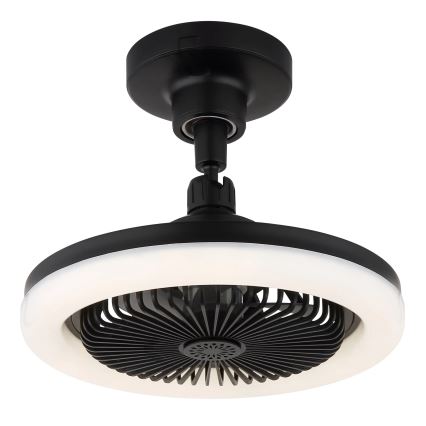 Globo - stmievateľný LED stropný ventilátor LED/20W/230V 3000-6500K čierny + diaľkové ovládanie