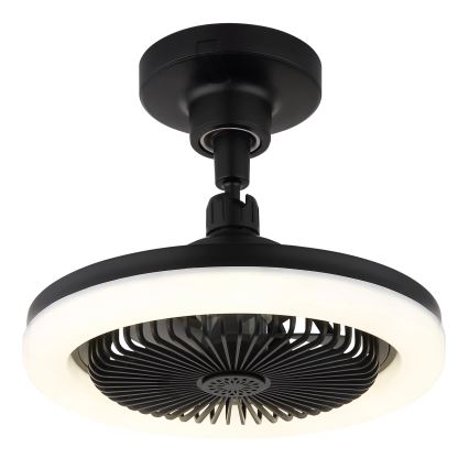Globo - stmievateľný LED stropný ventilátor LED/20W/230V 3000-6500K čierny + diaľkové ovládanie
