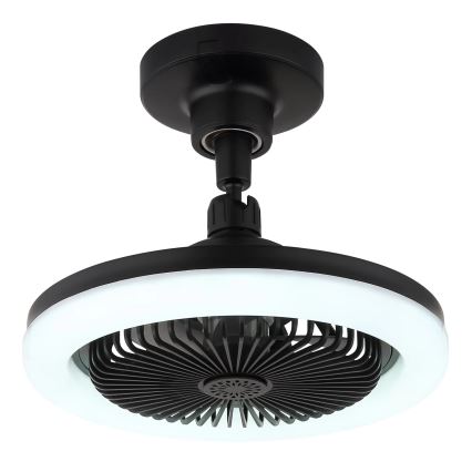 Globo - stmievateľný LED stropný ventilátor LED/20W/230V 3000-6500K čierny + diaľkové ovládanie