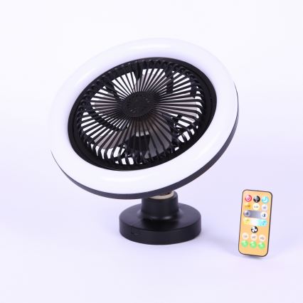 Globo - stmievateľný LED stropný ventilátor LED/20W/230V 3000-6500K čierny + diaľkové ovládanie