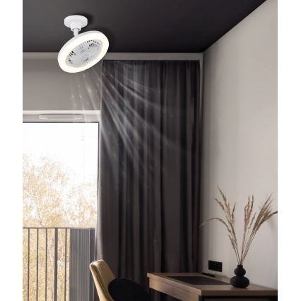 Globo - LED stmievateľný stropný ventilátor LED/20W/230V 3000-6500K biely + diaľkové ovládanie