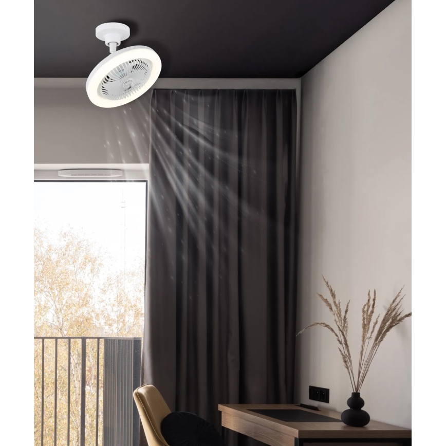 Globo - LED stmievateľný stropný ventilátor LED/20W/230V 3000-6500K biely + diaľkové ovládanie