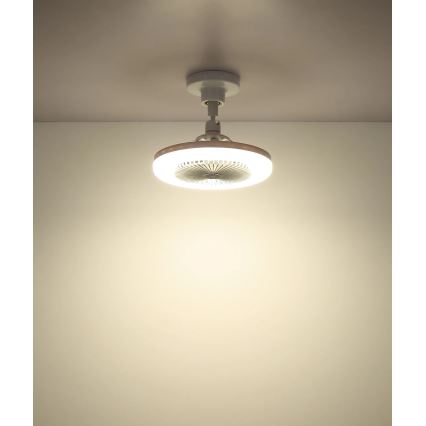 Globo - LED stmievateľný stropný ventilátor LED/20W/230V 3000-6500K biely + diaľkové ovládanie