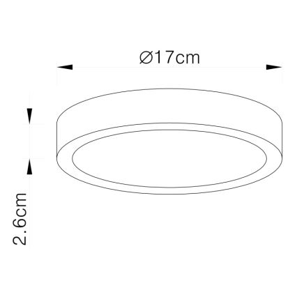 Globo - LED Stmievateľné stropné svietidlo LED/22W/230V