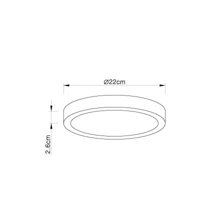 Globo - LED Stmievateľné stropné svietidlo LED/28W/230V