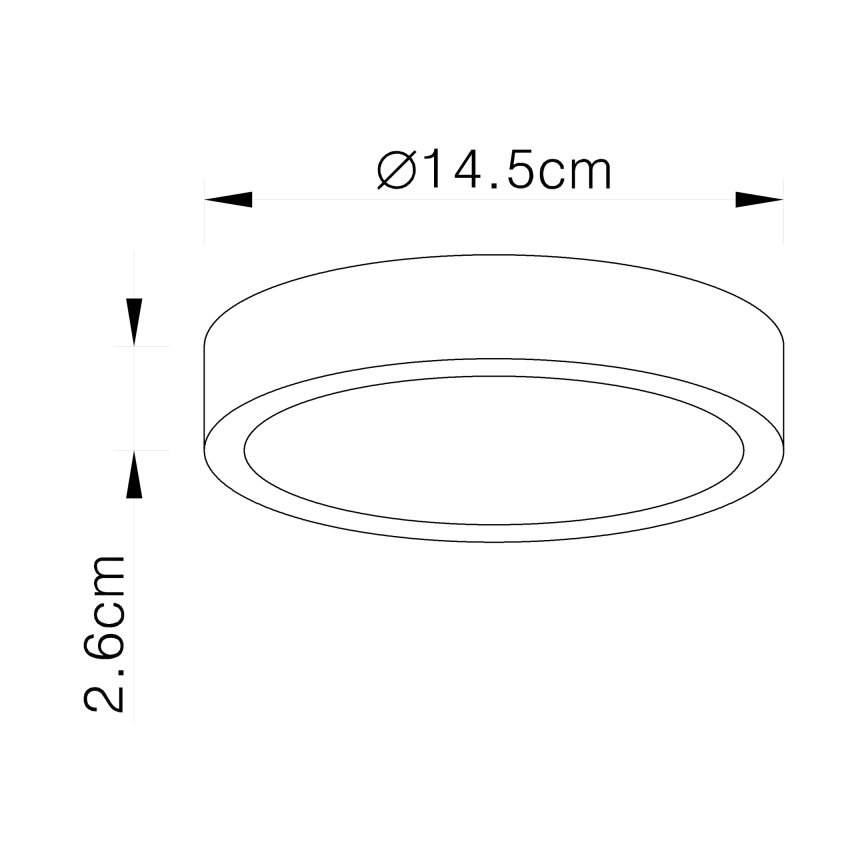 Globo - stmievateľné LED stropné svietidlo LED/15W/230V
