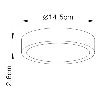 Globo 12366-15 - LED Stropné svietidlo VITOS LED/15W/230V