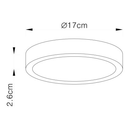Globo - LED Stmievateľné stropné svietidlo LED/22W/230V