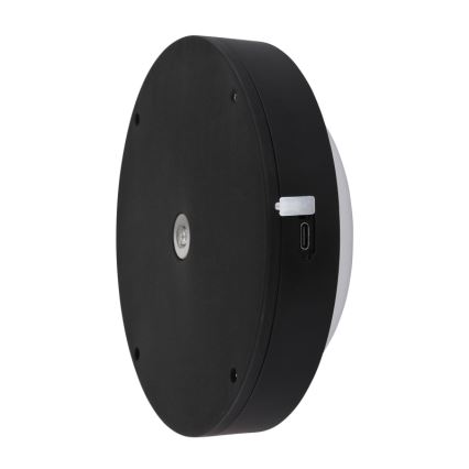 Globo - LED Nabíjacie dotykové nástenné svietidlo LED/1,2W/3,7V pr. 15 cm 1800 mAh čierna