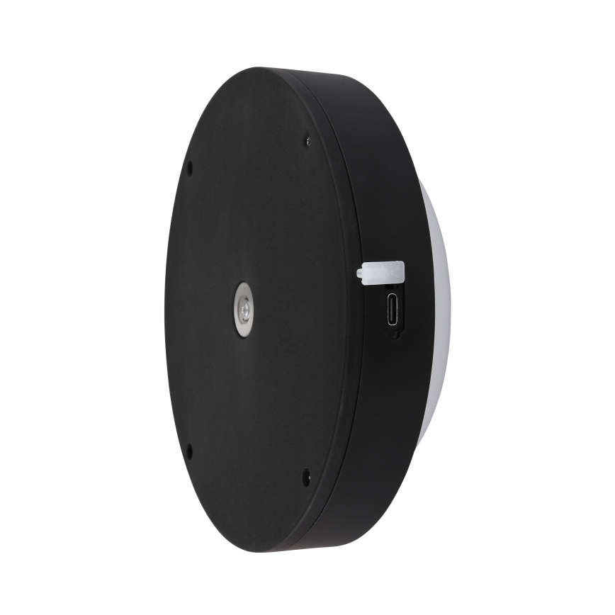 Globo - LED Nabíjateľné dotykové nástenné svietidlo LED/1,2W/3,7V pr. 15 cm 1800 mAh čierna