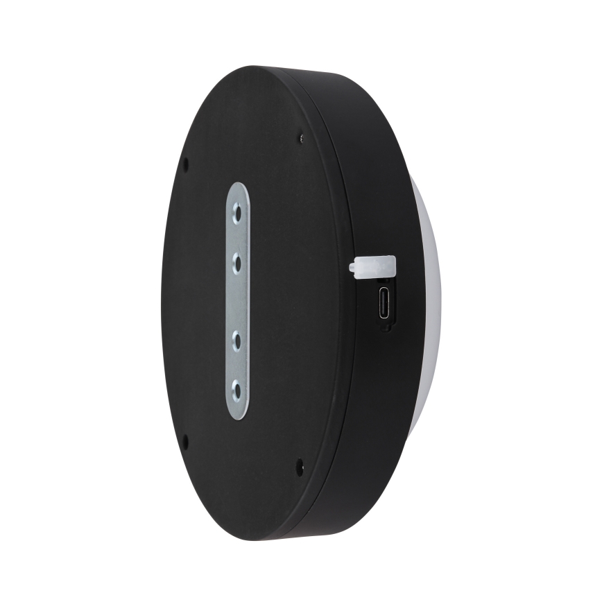 Globo - LED Nabíjateľné dotykové nástenné svietidlo LED/1,2W/3,7V pr. 15 cm 1800 mAh čierna