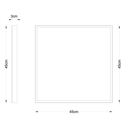 Globo - LED Stropné svietidlo LED/30W/230V 45x45 cm