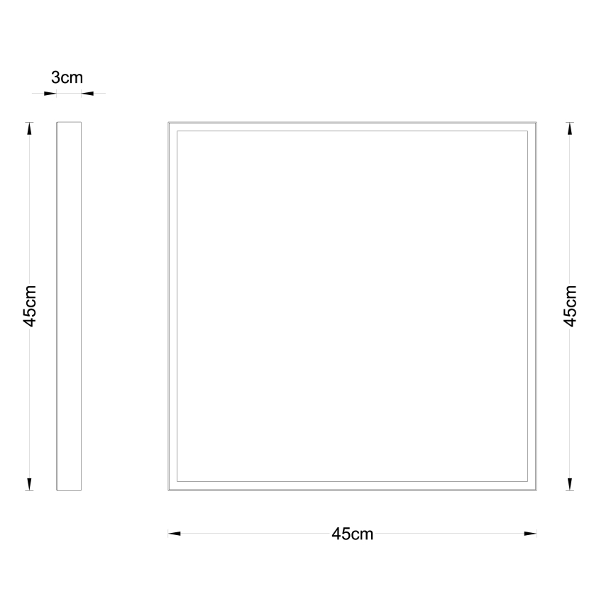 Globo - LED Stropné svietidlo LED/30W/230V 45x45 cm