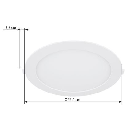 Globo - LED Podhľadové svietidlo LED/18W/230V 4000K pr. 22,4 cm