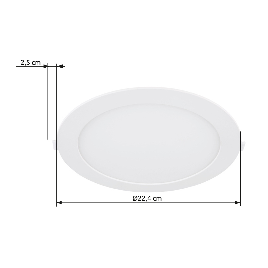 Globo - LED Podhľadové svietidlo LED/18W/230V 4000K pr. 22,4 cm