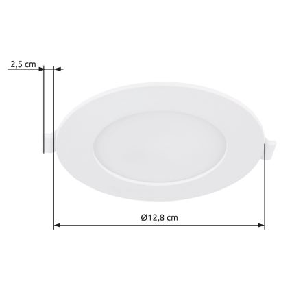 Globo - LED Podhľadové svietidlo LED/6W/230V 4000K pr. 12,8 cm