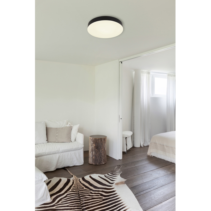 Globo - LED Stropné svietidlo LED/24W/230V 3000K/4000K/6500K pr. 30 cm čierna