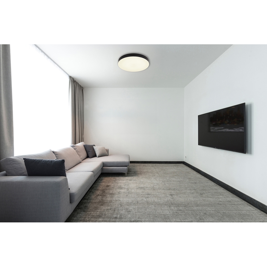 Globo - LED Stropné svietidlo LED/36W/230V 3000K/4000K/6500K pr. 40 cm čierna