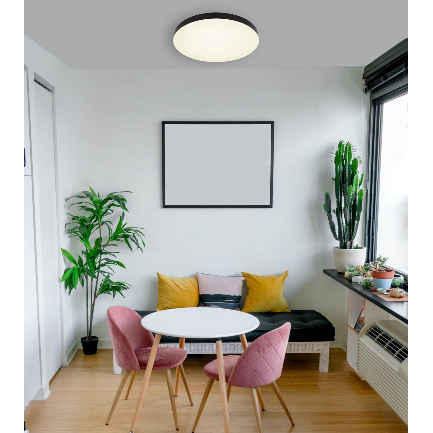 Globo - LED Stropné svietidlo LED/50W/230V 3000K/4000K/6500K pr. 50 cm čierna
