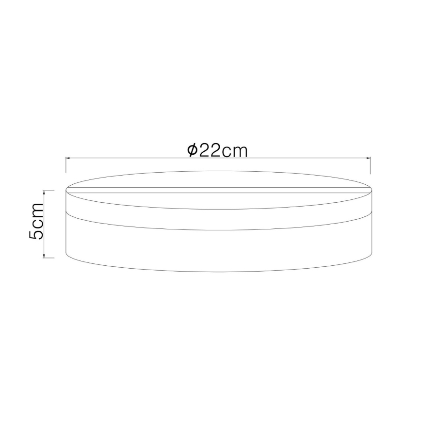 Globo - LED Stropné svietidlo LED/12W/230V 4000K pr. 22 cm čierna