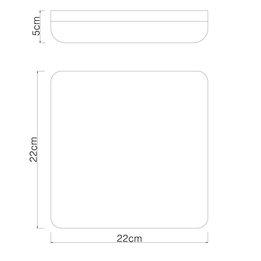 Globo - LED Stropné svietidlo LED/12W/230V 4000K 22x22 cm biela