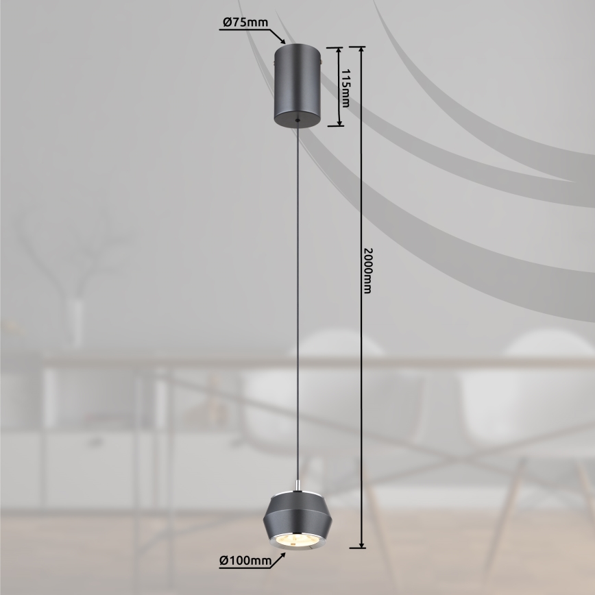 Globo - LED Luster na lanku LED/6W/230V