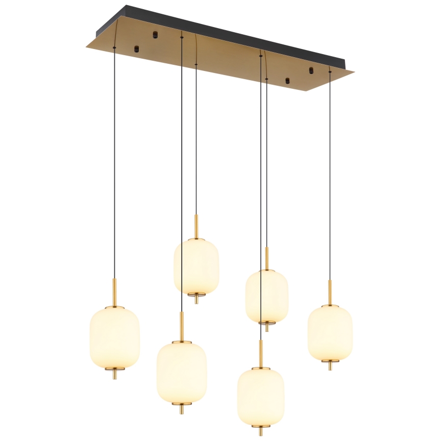 Globo - LED Luster na lanku 6xLED/6,7W/230V